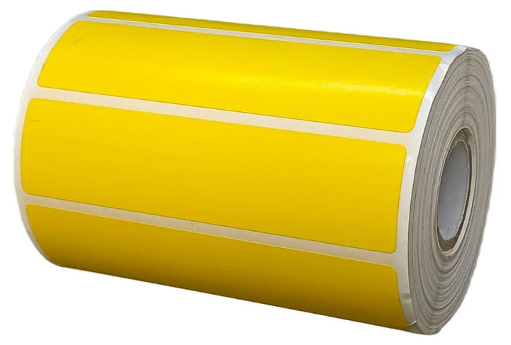 Barcode Label 100x25mm Thermal Transfer (Yellow)