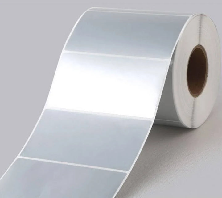 Barcode Label 100mm x 75mm (Silver)