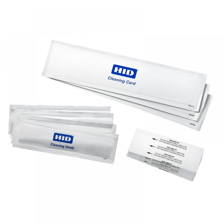 Fargo C50, DTC1000Me, DTC1250e, DTC1500, DTC4250e, DTC4500e Cleaning kit — Includes four printhead swabs, 10 cards and three alcohol, 86177