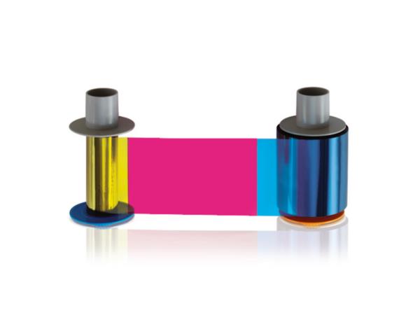 Fargo EZ YMCKOK* Cartridge: Full-color with two resin black panels and Clear Overlay panel, 250 images, 45031
