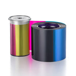 Datacard YMCKT assembly advanced ribbon, providing 250 prints. Compatible with Sigma DS2C Direct-to-Card ID Printer, 525170-201