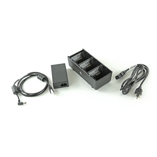 Zebra battery charging station, 3 slots, inclusingpower supply, cord, fits for: ZQ610, ZQ620, ZQ630, QLn220, QLn320, QLn420, HC,, ZQ510, ZQ520 (SAC-MPP-3BCHGEU1-01)