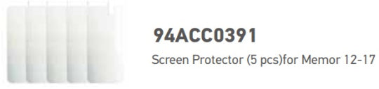 Datalogic Screen Protector, pack of 5, fits for: Memor 12/17, 94ACC0391