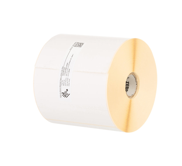 Zebra Z-Perform 1000D 100 x 210mm Direct Thermal Paper Label, Uncoated, Permanent Adhesive, 76mm Core, Industrial Printers, 3005093