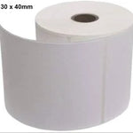 Barcode Label 40mm x 30mm Polypropylene Labels