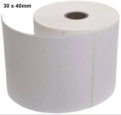 Barcode Label 40mm x 30mm Polypropylene Labels