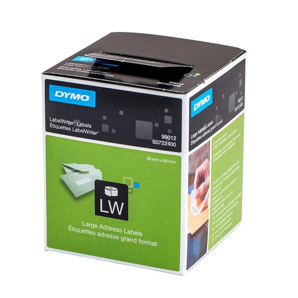 Dymo 99012 LabelWriter Large Address Labels – 36 x 89mm, 12 Rolls