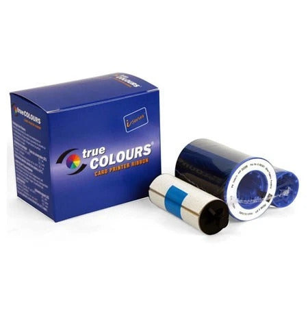 Zebra ISERIES RIBBON 1/2 PANEL YMC FULL KO WITH 1 CLEANING ROLLER, 450 IMAGES, 800015-547