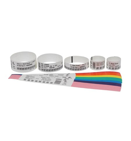 Zebra Z-Band Direct, adhesive closure, adult, colour: yellow, contains 6 cartridges, 10006995-7K