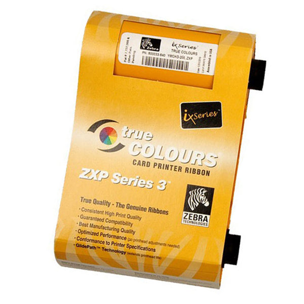 Zebra True Colours ix Series Print Ribbons Monochrome Gold, 800033-806
