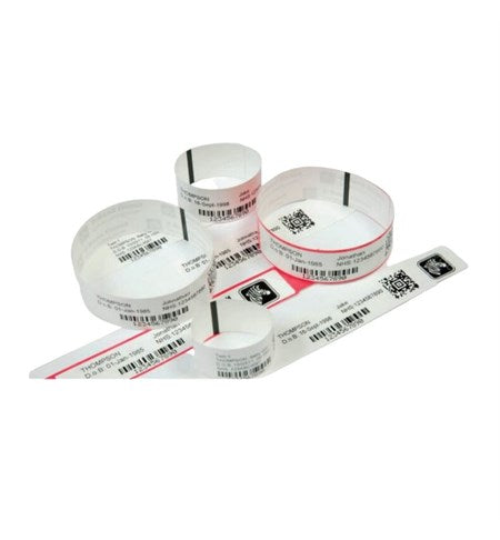 Zebra Z-Band Direct, adhesive closure, Infant, colour: white, contains 6 cartridges, 10006998K