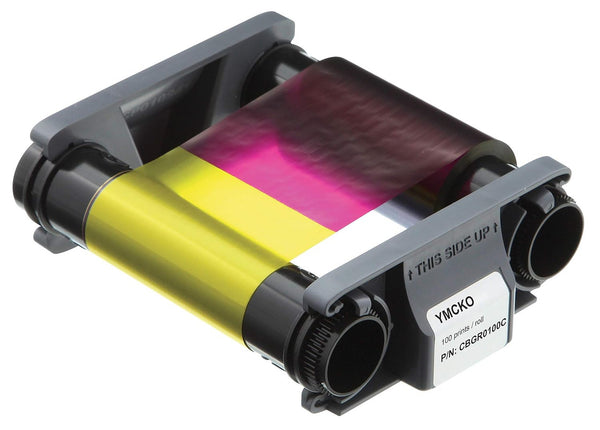 Evolis Badgy 200 YMCKO Colour Ribbon (100 Prints), CBGR0100C