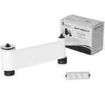 IDP White Monochrome Ribbon, Print 1200 Sides in Text and Line Art, Includes 1x Cleaning Roller, Compatible with the Smart 30 50 ID Card Printer, 650663