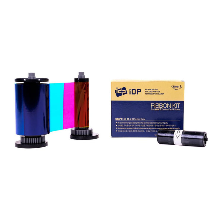 IDP - Smart-51 & 31 YMCKO Full Colour Ribbon inc Cleaning Roller, 250 prints, 659366
