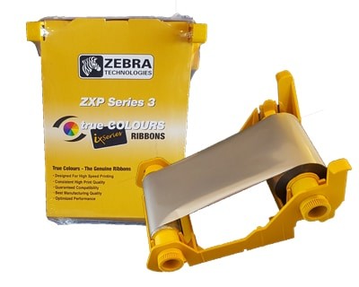 Zebra True Colours ix Series Print Ribbons Monochrome Silver, 800033-807