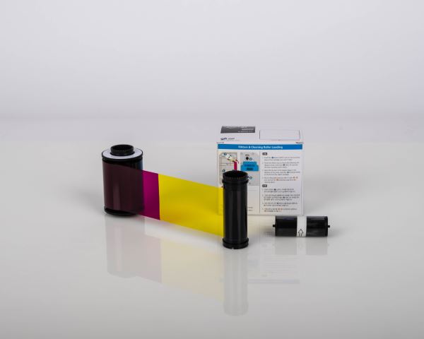 IDP Smart YMCKK Colour Ribbon, 500 Prints Per Roll, Required to activate SmartMark technology, For Smart-81 Retransfer ID Card Printer Series, 653379