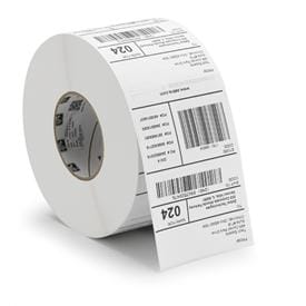 Zebra Z-Select 2000D 101.6 x 152.4mm Direct Thermal Mobile Printer Labels, Coated, Permanent Adhesive, 19mm Core, Perforation and Black Mark, 3003074