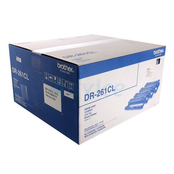 Brother DR-261CL toner cartridge driver box packaging, showing the blue and white branded carton on a plain white background.