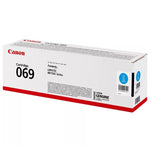 Canon genuine toner cartridge box, model 069, in cyan color, shown on a plain white background.