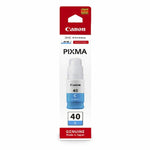 Canon Pixma 40 CI-WHITE genuine ink cartridge in its original retail packaging, featuring a red and white header card with the Canon logo.