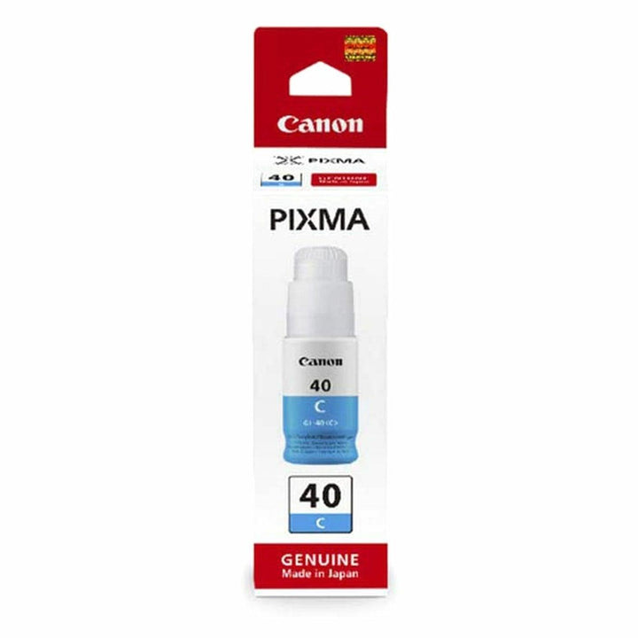 Canon Pixma 40 CI-WHITE genuine ink cartridge in its original retail packaging, featuring a red and white header card with the Canon logo.
