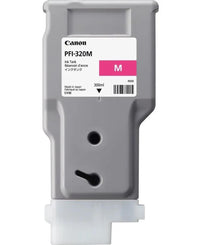 Canon PFI-320M magenta ink tank cartridge, model 4930, shown on a solid white background.