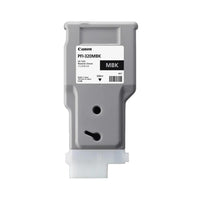 Canon PFI-320MBK black toner cartridge, 300ml, shown against a plain white background.