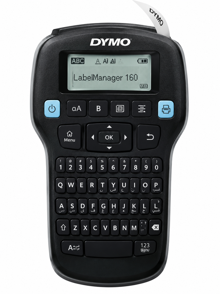 DYMO LabelManager 160 Hand-Held Label Maker LM160 with Arabic/English Keypad