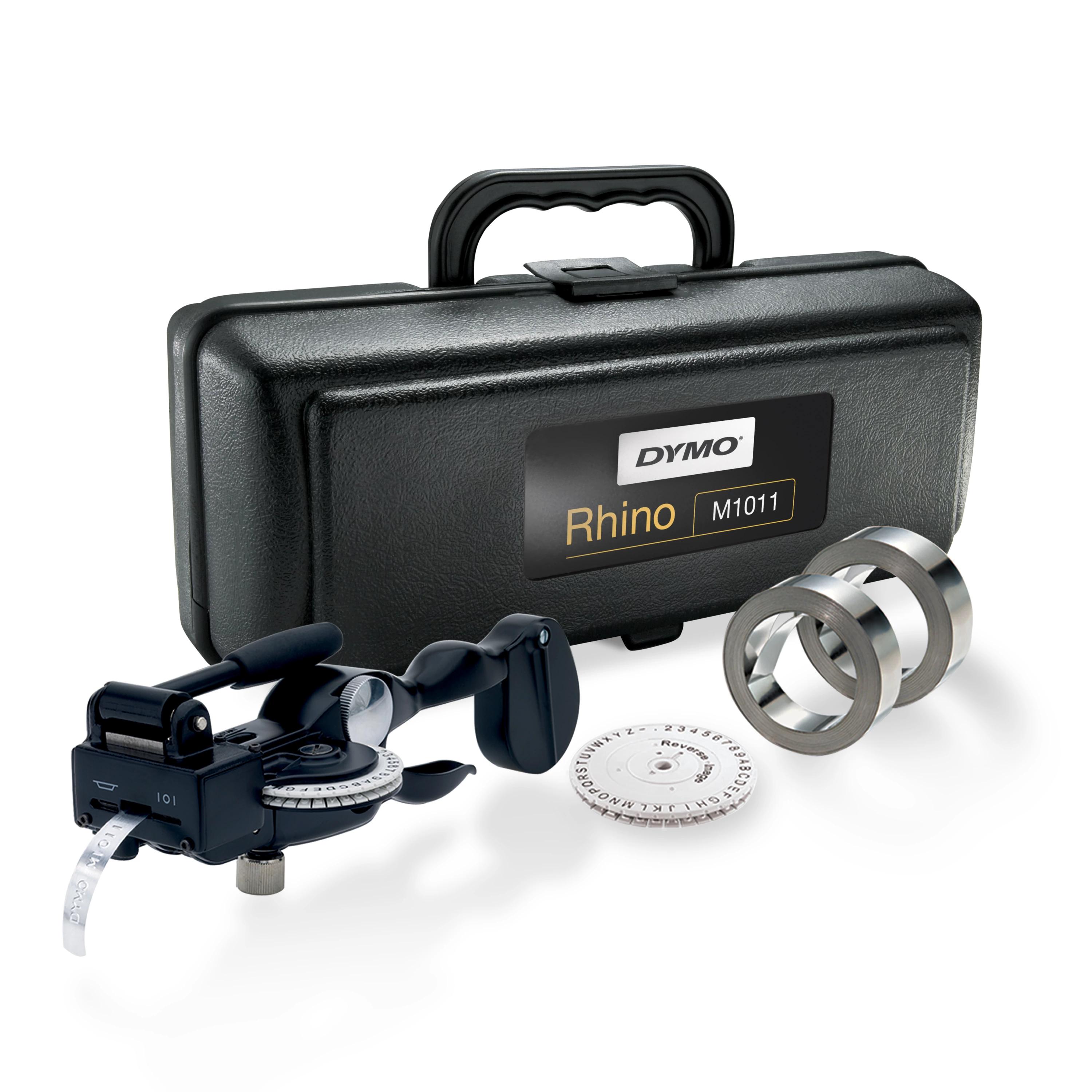 DYMO Rhino M1011 Industrial Metal Embossing Tool | 12mm Stainless Steel & Aluminum Label Maker | Heavy-Duty Metal Label Embosser