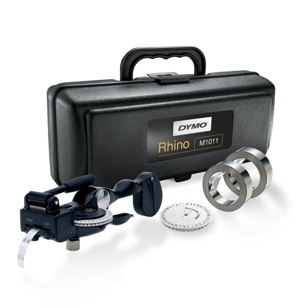 DYMO Rhino M1011 Industrial Metal Embossing Tool | 12mm Stainless Steel & Aluminum Label Maker | Heavy-Duty Metal Label Embosser