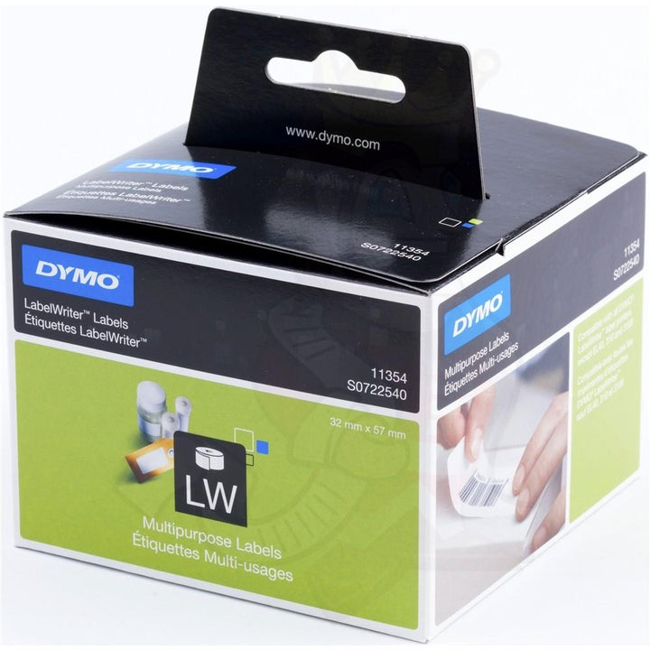Dymo Multi Purpose Label 1000 Labels 11354, 57 Mm X 32 Mm, White, S0722540