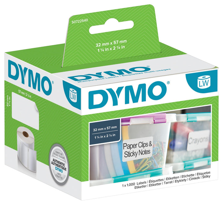 Dymo S0722540 Multi-Purpose Labels – 32 x 57mm