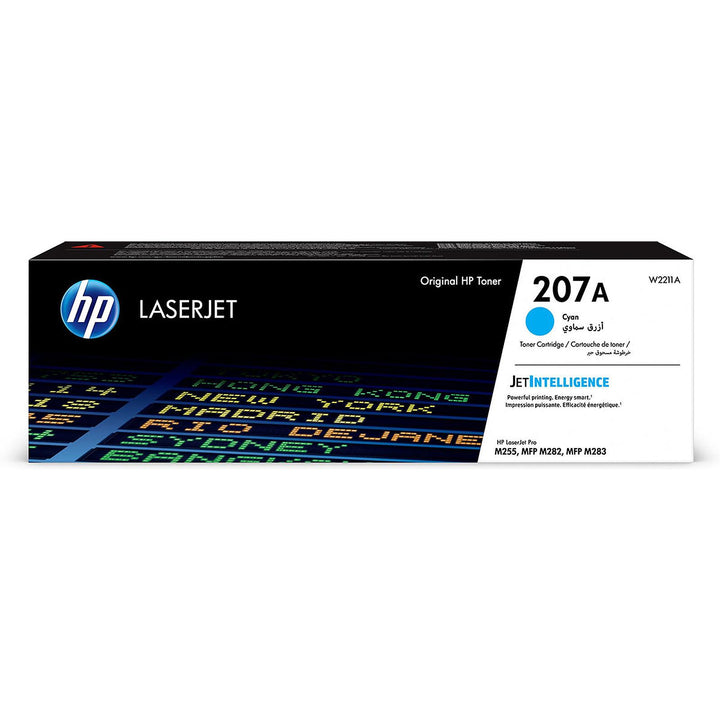 HP LaserJet toner cartridge packaging on a white background
