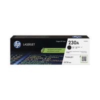 HP LaserJet toner cartridge 230A on a white background