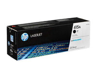HP LaserJet 415A black toner cartridge box shown at a three-quarter angle on a plain white background.