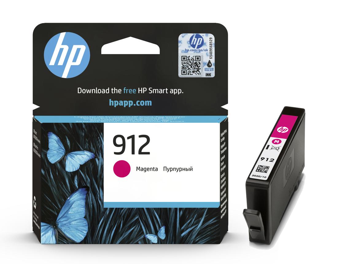 HP 912 Original Magenta 3YL78AE Ink Cartridge for HP Officejet 8010,Pro 8020, Pro 8030 All-in-One Printer series - Standard