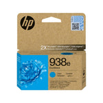 HP 938e EvoMore Original Cyan 4S6X9PE Ink Cartridge for HP OfficeJet Pro 9730, 9720, 9120, 9110b , 9120b, 9130, 9130b All In One Printers
