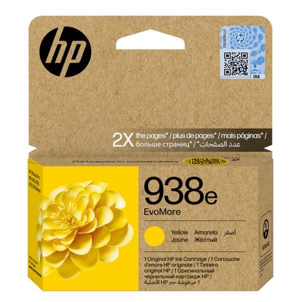 HP 938e EvoMore Original Yellow 4S6Y1PE Ink Cartridge for HP OfficeJet Pro 9730, 9720, 9120, 9110b , 9120b, 9130, 9130b All In One Printers