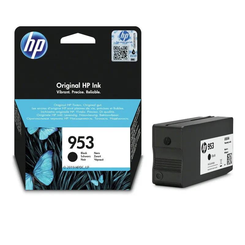 HP 938 Cyan original ink cartridge in its retail packaging, featuring a black box with a blue flower graphic and the HP logo.