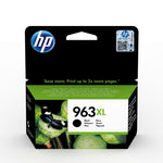 HP 938 Cyan original ink cartridge in its retail packaging, featuring a black box with a blue flower graphic and the HP logo.