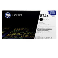 HP LaserJet 824A black toner cartridge box, model CB3844A, shown on a plain white background. The packaging is black and white with a blue HP logo and a small blue 'Easy Refill' badge.