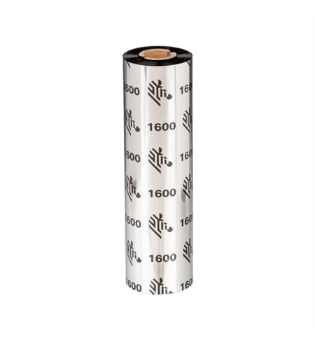 Zebra 1600 110mm x 300m Economy Wax Ribbon 01600BK11030
