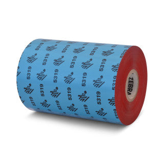 Zebra 5319 110mm x 450m Performance Wax (Red) Ribbon 05319RD11045