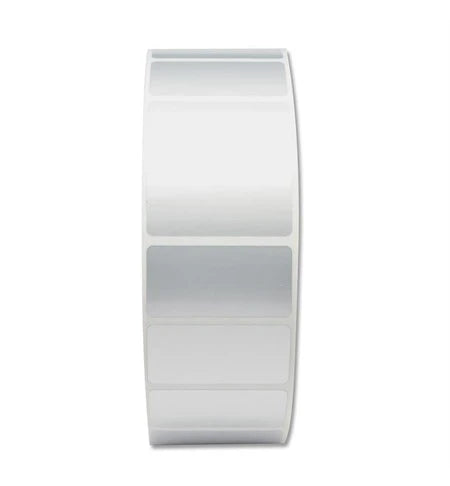 Zebra Z-Ultimate 3000T - Premium Gloss Silver Thermal Transfer Polyester Label Permanent Adhesive 70mm x 32mm Labels per Roll: 2370 Rolls Box: 12, 3006628