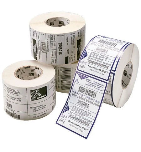 Zebra Z-Select 2000D White 57 x 51mm Direct Thermal Paper Label, Coated, Permanent Adhesive, 25mm Core, Perforation, 800262-205