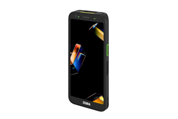 Rugged smartphone with Zebra logo on a white background