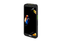 Rugged smartphone with Zebra logo on a white background