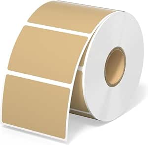 Barcode Label 38mm x 25mm Direct Thermal (Beige)