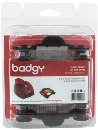 Evolis Badgy YMCKO Ribbon (100 Prints), VBDG204EU