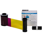 IDP Smart YMCKK Colour Ribbon (Yellow, Magenta, Cyan, Black and Panels), 500 Full-Colour Prints Per Roll, 1x Cleaning Roller, For Smart-81 Retransfer ID Card Printer Series, 653378